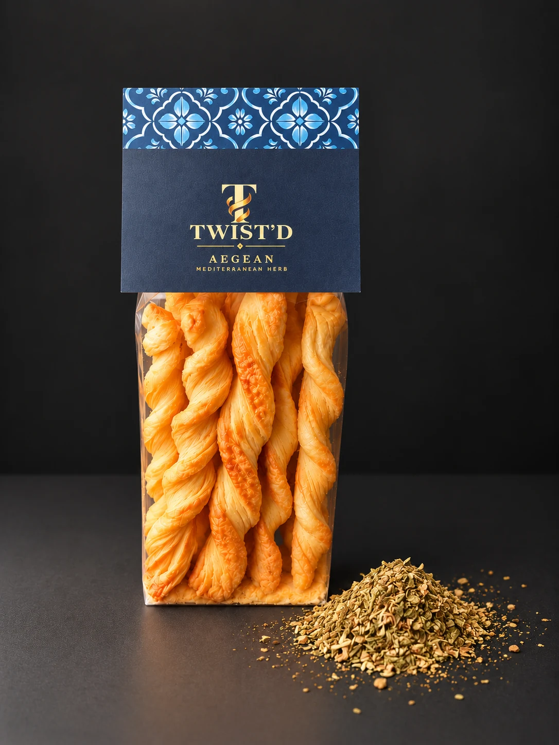TWIST'D Aegean – Verpackungsdarstellung aus der Präsentation